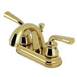 Restoration Double-Handle 3-Hole Deck Mount 4-Inch Centerset Bathroom Faucet with Pop-Up Drain