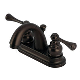 Vintage Double-Handle 3-Hole Deck Mount 4-Inch Centerset Bathroom Faucet with Pop-Up Drain