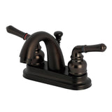 Naples Double-Handle 3-Hole Deck Mount 4-Inch Centerset Bathroom Faucet with Pop-Up Drain