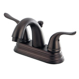 Yosemite Double-Handle 3-Hole Deck Mount 4-Inch Centerset Bathroom Faucet with Pop-Up Drain