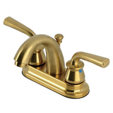 Restoration Double-Handle 3-Hole Deck Mount 4-Inch Centerset Bathroom Faucet with Pop-Up Drain