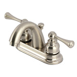 Vintage Double-Handle 3-Hole Deck Mount 4-Inch Centerset Bathroom Faucet with Pop-Up Drain