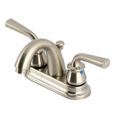 Restoration Double-Handle 3-Hole Deck Mount 4-Inch Centerset Bathroom Faucet with Pop-Up Drain