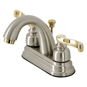 Royale Double-Handle 3-Hole Deck Mount 4-Inch Centerset Bathroom Faucet with Pop-Up Drain