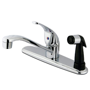 Chatham One-Handle 3-Hole 8" Centerset Kitchen Faucet with Side Sprayer