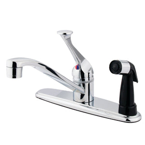 Chatham One-Handle 3-Hole 8" Centerset Kitchen Faucet with Side Sprayer