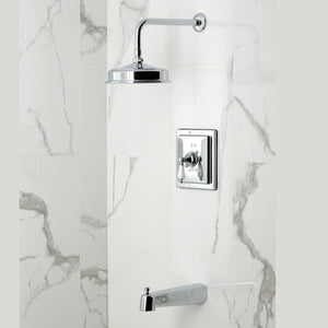 Demure Single-Handle Pressure Balanced Tub and Shower Faucet