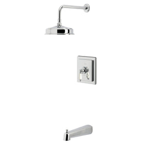 Demure Single-Handle Pressure Balanced Tub and Shower Faucet