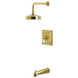 Demure Single-Handle Pressure Balanced Tub and Shower Faucet