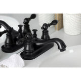 American Classic Double-Handle 3-Hole Deck Mount 4-Inch Centerset Bathroom Faucet with Pop-Up Drain