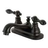 American Classic Double-Handle 3-Hole Deck Mount 4-Inch Centerset Bathroom Faucet with Pop-Up Drain