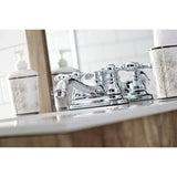 American Classic Double-Handle 3-Hole Deck Mount 4-Inch Centerset Bathroom Faucet with Pop-Up Drain