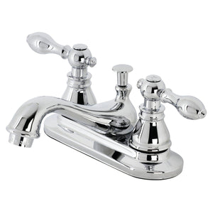 American Classic Double-Handle 3-Hole Deck Mount 4-Inch Centerset Bathroom Faucet with Pop-Up Drain