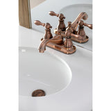 American Classic Double-Handle 3-Hole Deck Mount 4-Inch Centerset Bathroom Faucet with Pop-Up Drain