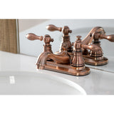 American Classic Double-Handle 3-Hole Deck Mount 4-Inch Centerset Bathroom Faucet with Pop-Up Drain