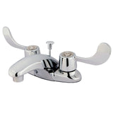 Magellan Double-Handle 3-Hole Deck Mount 4-Inch Centerset Bathroom Faucet with Pop-Up Drain