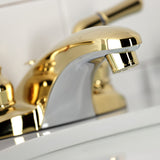 Magellan Double-Handle 3-Hole Deck Mount 4-Inch Centerset Bathroom Faucet with Brass Pop-Up