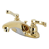 Magellan Double-Handle 3-Hole Deck Mount 4-Inch Centerset Bathroom Faucet with Pop-Up Drain