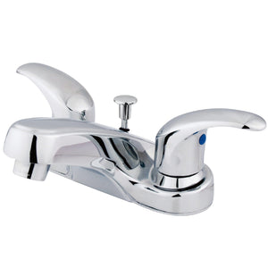 Legacy Double-Handle 3-Hole Deck Mount 4-Inch Centerset Bathroom Faucet with Pop-Up Drain