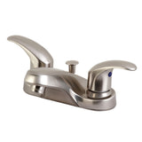 Legacy Double-Handle 3-Hole Deck Mount 4-Inch Centerset Bathroom Faucet with Pop-Up Drain