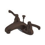 Magellan Double-Handle 3-Hole Deck Mount 4-Inch Centerset Bathroom Faucet with Pop-Up Drain