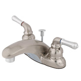 Magellan Double-Handle 3-Hole Deck Mount 4-Inch Centerset Bathroom Faucet with Pop-Up Drain