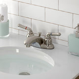 Magellan Double-Handle 3-Hole Deck Mount 4-Inch Centerset Bathroom Faucet with Pop-Up Drain