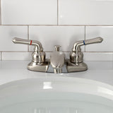 Magellan Double-Handle 3-Hole Deck Mount 4-Inch Centerset Bathroom Faucet with Pop-Up Drain