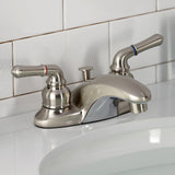 Magellan Double-Handle 3-Hole Deck Mount 4-Inch Centerset Bathroom Faucet with Pop-Up Drain