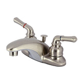 Magellan Double-Handle 3-Hole Deck Mount 4-Inch Centerset Bathroom Faucet with Pop-Up Drain