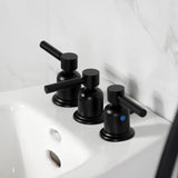 Concord Three-Handle Deck Mount Vertical Spray Bidet Faucet with Brass Pop-Up