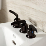 Centurion Three-Handle Deck Mount Vertical Spray Bidet Faucet with Brass Pop-Up