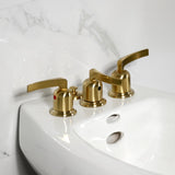 Centurion Three-Handle Deck Mount Vertical Spray Bidet Faucet with Brass Pop-Up