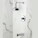 Demure Single-Handle Pressure Balanced Tub and Shower Faucet