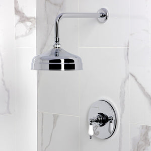 Victorian Single-Handle 2-Hole Wall Mount Shower Faucet