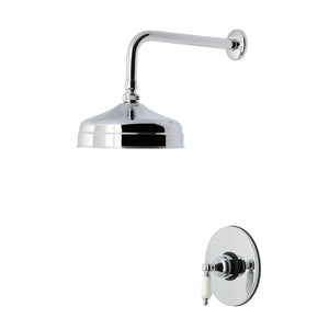 Victorian Single-Handle 2-Hole Wall Mount Shower Faucet