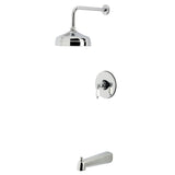 Demure Single-Handle Pressure Balanced Tub and Shower Faucet