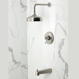 Demure Single-Handle Pressure Balanced Tub and Shower Faucet