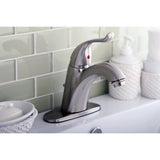 Yosemite One-Handle 1-Hole Bathroom Faucet with Deck Plate and Pop-Up Drain