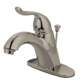 Yosemite One-Handle 1-Hole Bathroom Faucet with Deck Plate and Pop-Up Drain