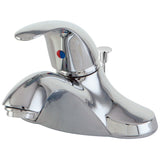 Legacy Single-Handle 3-Hole Deck Mount 4-Inch Centerset Bathroom Faucet with ABS Pop-Up Drain