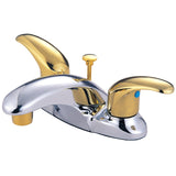 Legacy Double-Handle 3-Hole Deck Mount 4-Inch Centerset Bathroom Faucet with Pop-Up Drain