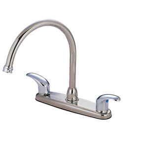 Legacy Two-Handle 4-Hole 8" Centerset Kitchen Faucet with Side Sprayer