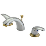 Legacy Two-Handle 3-Hole Deck Mount Mini-Widespread Bathroom Faucet with Pop-Up Drain