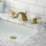 Legacy Two-Handle 3-Hole Deck Mount Widespread Bathroom Faucet with Retail Pop-Up Drain