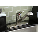 Wyndham Single-Handle 1-or-3 Hole Deck Mount Pull-Out Sprayer Kitchen Faucet