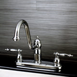 Templeton Two-Handle 2-Hole 8" Centerset Kitchen Faucet