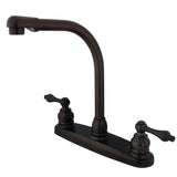 Victorian Two-Handle 2-Hole 8" Centerset Kitchen Faucet