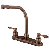 Victorian Two-Handle 2-Hole 8" Centerset Kitchen Faucet