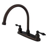 Vintage Two-Handle 2-Hole 8" Centerset Kitchen Faucet